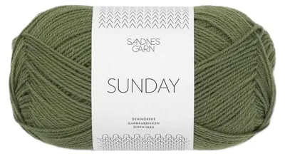 Produktbild von Sandnes Sunday 50g - Wolle 9062 olivengron
