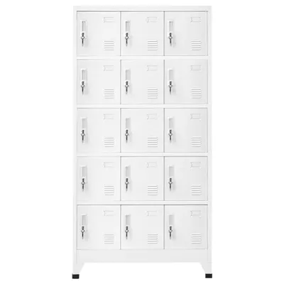 Zdjęcie produktu dla vidaXL Szafka skrytkowa jasnoszara 90x40x180 cm stalowa