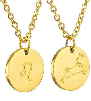 Produktbild von Sternzeichen Kette Gold Löwe AFSTALR Horoskop Damen Mutter Tochter Freundinnen