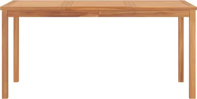 Produktbild von vidaXL Garten-Esstisch 160x80x77 cm Massivholz Teak