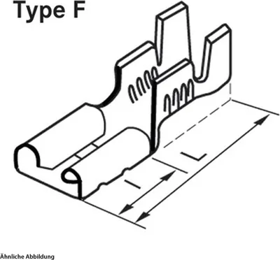 Produktbild von "Flachsteckhülse L-Ba 285 F"