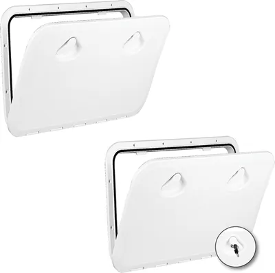 Produktbild von Deckel Staufach Top Line Luke 460 x 525 mm verschiedene Farben Farbe: Weiß mit Arretierung