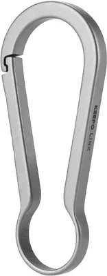 Produktbild von Karabinerhaken Titaniumlegierung 6 cm, rostfrei, korrosionsbeständig, für Outdoor