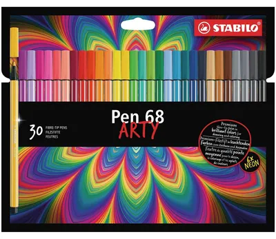 Immagine prodotto di STABILO Pen 68 ARTY pennarello - 1 mm - Set di 30 pezzi