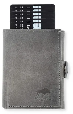 Produktbild von SOLO PELLE® mit Münzfach [12 Karten] Slimwallet Riva [RFID-Schutz] Kartenetui