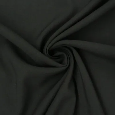 Produktbild von Viskosestoff Meterware Stretch Rosella uni schwarz 1,40m