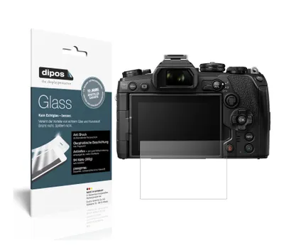 Produktbild von 2x Schutzfolie für Olympus OM-D E-M1 Mark III matt - Anti-Shock 9H Folie dipos Glass Kunststoffglas