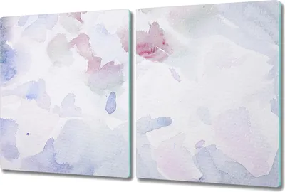 Produktbild von Glas Schneidebrett Herdabdeckplatten Schneideplatten - 2x 40x52 cm - Elegante Blumen