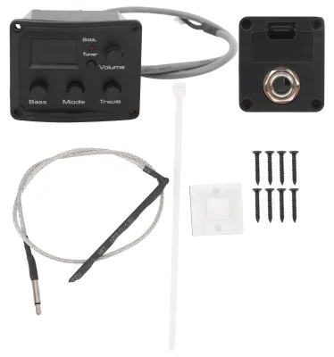 Produktbild von Ukulele-Tonabnehmer, EQ, Farbtuner mit LED-Anzeige, elektrische Box, 3-Segment-Equalizer, Musikalischer