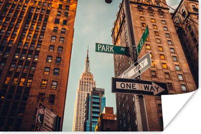 Produktbild von MuchoWow® Poster Stadtzentrum New York 180x120 cm - Fotoplakat