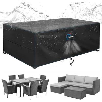 Produktbild von Gartenmöbel Abdeckung 170x94x70cm Wasserdicht Winddicht UV-Beständig 420D Oxford Abdeckplane