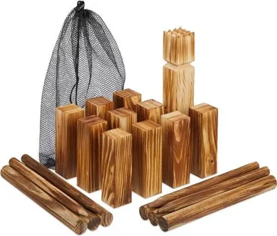 Produktbild von Wikinger-Kubb-Spielset aus Holz