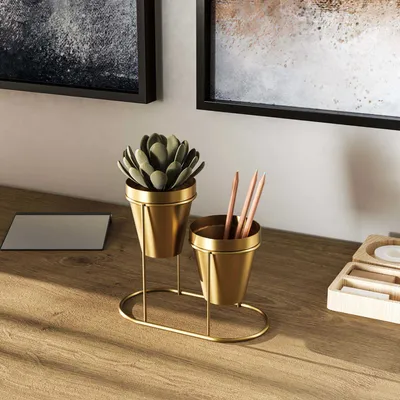 Produktbild von Evila Originals, GED-015, Dekoratives Metallaccessoire, Gold, 19 x 10 x 16 cm