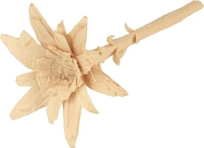 Holzedelweiss Hut- Anstecker (Handmade!) von Hut-Breiter in beige