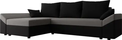 Produktbild von MIRJAN24 Ecksofa Dante L, Eckcouch, Couch mit Bettkasten und Schlaffunktion, L-Form, Wohnzimmer (Farbe: Alova 04 + Alova 36)