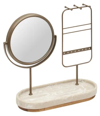Produktbild von Schmuckspiegel „come“ oval, 25,5 x 27 cm, beige - 5 five simply smart