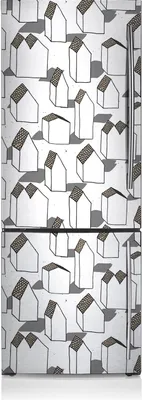 Produktbild von Kühlschrankfolie Aufkleber Kühlschrankmagnete Dekoration Kühlschrankfolie 70x190 cm - Moderne Häuser