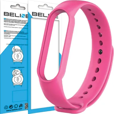 Zdjęcie produktu dla Beline Pasek Mi Band 7/6/5 Różowy/Pink