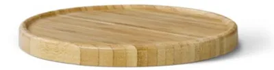Bambus-Untersetzer rund 18x18x1,6 cm braun