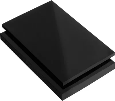 Productafbeelding van Kunststof Plaat - PE HD - Hygiënisch Werken - Slagvast Materiaal - 100 x 20 cm - Zwart