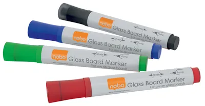 Produktbild von Nobo 1905324, Glas, Schwarz, Blau, Grün, Rot, 4 Stück(e)
