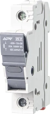 Produktbild von PV Sicherungshalter 1-polig 1000V DC für 10x38mm Sicherung