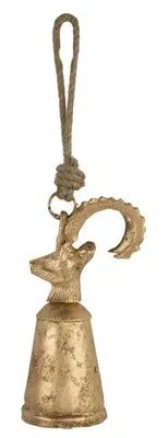 Obrázok produktu pre Mars & More, zvonček, zlato, kozorožec, 35 cm