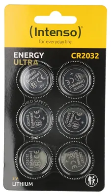 Produktbild von Intenso CR 2032 Energy 6er Blister - CR2032 - 220 mAh, Einwegbatterie, CR2032, Lithium-Manganese Dioxide (LiMnO2), 3 V, 6 Stück(e), 220 mAh