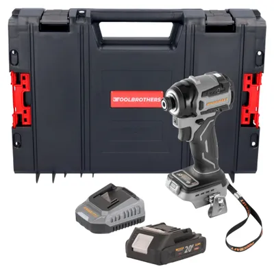 Produktbild von Procraft Industrial ID20Abb Akku Schlagschrauber 20 V 180 Nm 1/4" + 1x Akku 2,0 Ah + Ladegerät + RHINO Toolcase