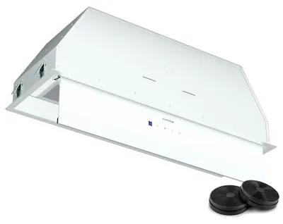 Produktbild von Klarstein Ventimate Dunstabzugshaube Unterbau, 85cm Unterbauhaube mit Touch-Bedienfeld, 390 m³/h Luftdurchsatz, , Leiser 50W DC-Motor, LED-Beleuchtung, Kohlefilter, Weiß