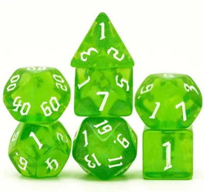 Immagine prodotto di Foam Brain Games Set di dadi Forest Elemental per giochi di ruolo RPG