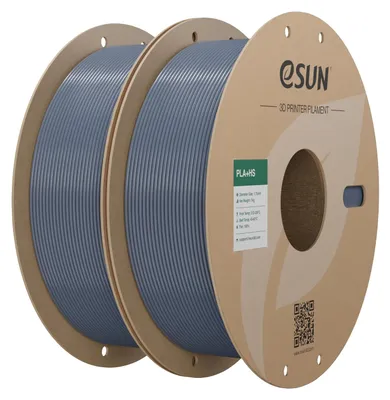 Produktbild von eSUN PLA+HS Filament 1.75mm, Grau, 2KG