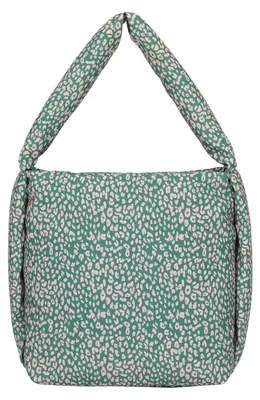 Produktbild von Fritzi aus Preußen Schultertasche Tonnje Hobo Bag Cheetah Green Rose grün