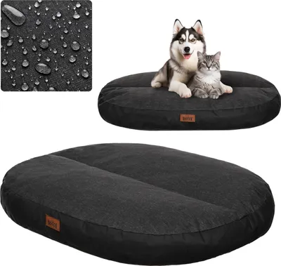 Zdjęcie produktu dla Materac dla psa wodoodporny, owalne legowisko kanapa dla psa 130x100cm