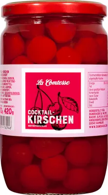 Produktbild von Cocktail-Kirschen, rot, 770 g