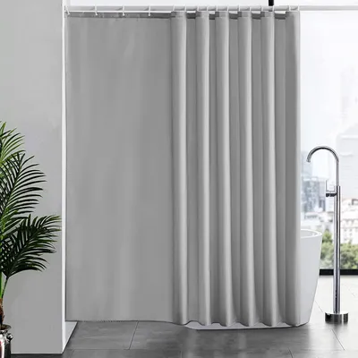 Immagine prodotto di Furlinic Tenda da doccia grigia 240x180cm Antibatterica con 16 ganci