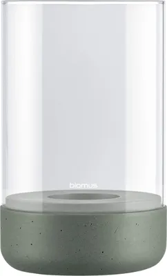 Produktbild von blomus GmbH CALMA Windlicht agave green M 12cm