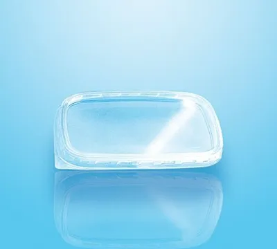 Produktbild von 1000 tradingbay24 Deckel für Verpackungsbecher, PP eckig 0,6 cm x 8,1 cm x 10,8 cm transparent tbU95189 Feinkostbecher Salatbecher Dressingbecher transparent