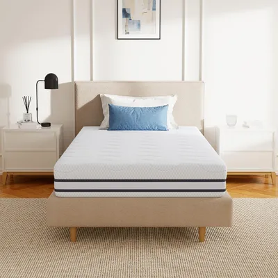 Immagine prodotto di Materasso in gel a 7 zone, dimensioni 90x200 cm | Durezza H2 e H3 | Materasso arrotolabile, altezza 16 cm