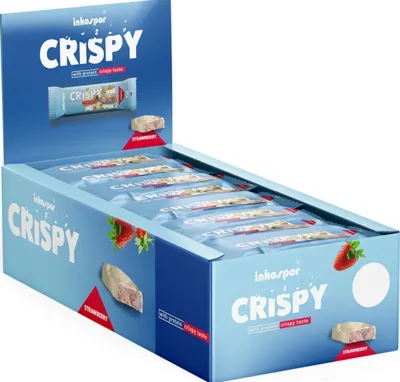 Produktbild von Inkospor Crispy – 24 Riegel a 35 g Strawberry