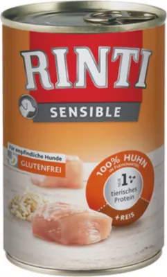 Produktbild von RINTI 4000158940520, Adult, Huhn, Reis, 400 g
