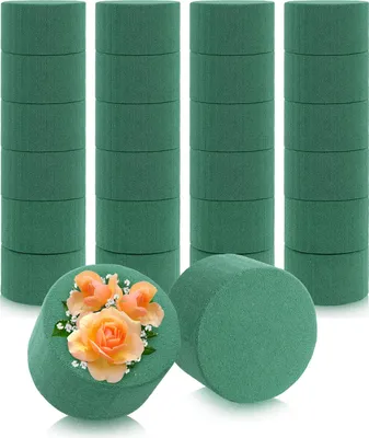 Produktbild von com-four® 24x Steckmasse für Blumengestecke in Zylinderform für Frischblumen