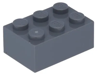 Produktbild von 5x LEGO Stein 2 x 3 (3002) - Dunkelgrau
