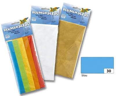 Immagine prodotto di Folia 90030 Seta floreale - 50 x 70 cm, 26 fogli, blu