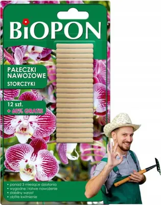 Immagine prodotto di Biopon concime per orchidee in stick 12 pezzi Concime multicomponente in stick