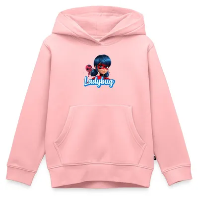 Produktbild von Spreadshirt Miraculous Ladybug Tikki Kinder Premium Hoodie, 122/128 (6 Jahre), Rosa