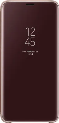 Image de Samsung EF-ZG965 Clear View Standing Cover or pour Galaxy S9+, Couleur:Or
