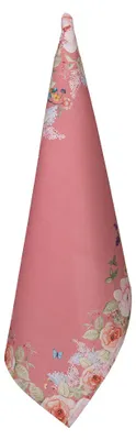 Produktbild von Clayre & Eef Geschirrtuch 50x70 cm Rosa Baumwolle Blumen