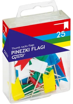 Image de Épingles à grand drapeau 25 pièces