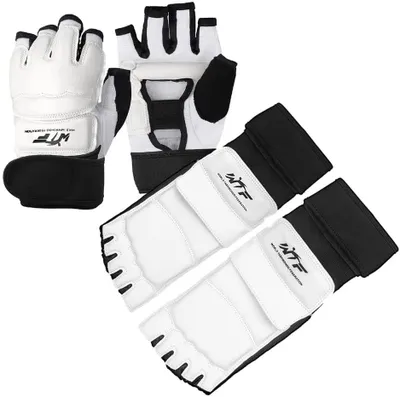 Image de Omgoods - Gants de boxe et protège-pieds de taekwondo pour l'entraînement